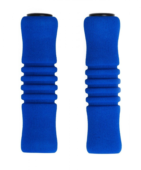 Рукоятки руля (грипсы, комплект), неопрен, длина 125 мм (синий, H-G 22 blue)