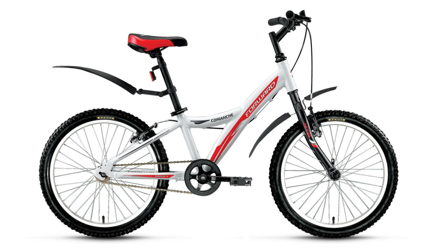 Велосипед FORWARD COMANCHE 1.0 (20" 1 ск. рост 10.5") 2016-2017 (белый, RBKW71601003)
