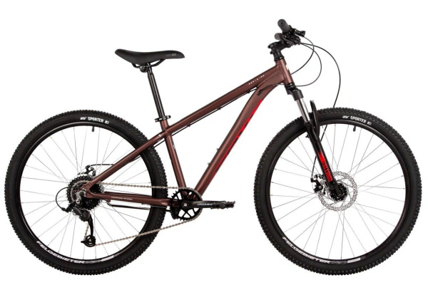 Велосипед FOXX 26" MERIDIAN коричневый, алюминий, размер 14 (26AHD.MERIDIAN.14BN56)
