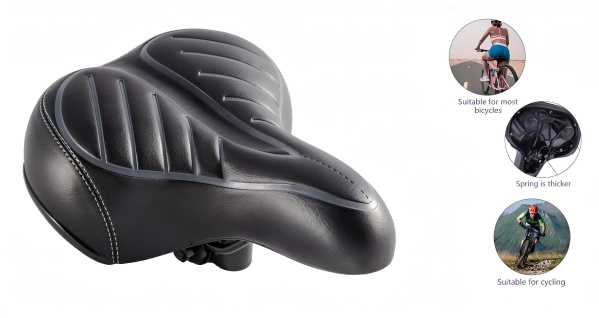 Седло комфорт 255х210 мм, HF-AZ-1228, Elastomer, Comfort Series, RAPIDA (УТ00028455)