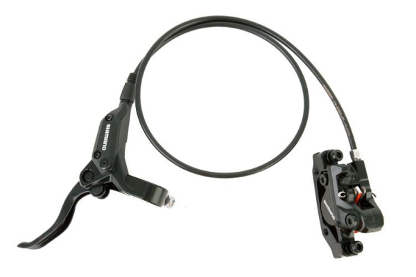 Тормоз передний, комплект, гидравлический, SHIMANO, BL-M396L/BR-M395L, PM/PM, 180 мм, 750 мм  (черный, AM396LFURX075)