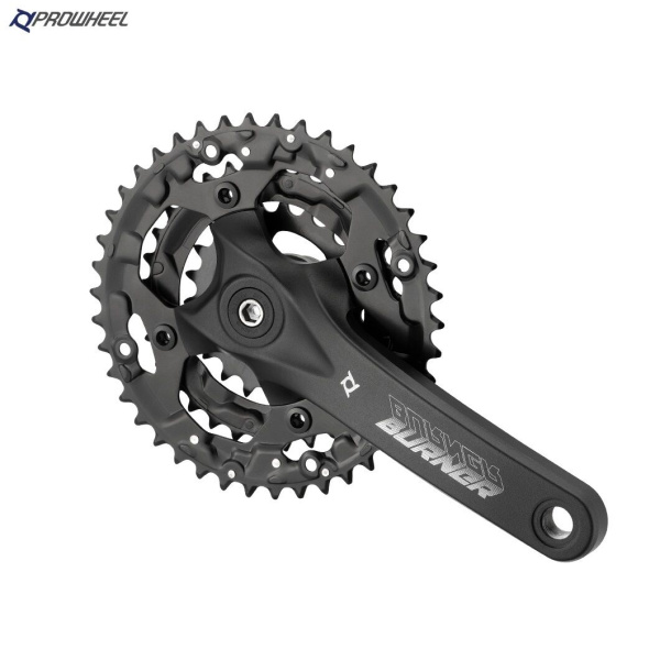 Комплект шатунов (система) PROWHEEL, алюминиевые шатуны 170 мм, SQR, 9/16, 22/32/44T, Chainline: 50, съемные звезды BCD 104/64 мм, BURNER-301-N (черный, УТ00025930)