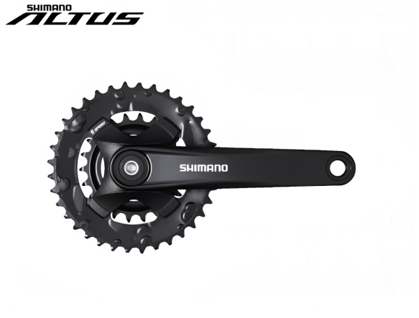 Комплект шатунов (система) 170 мм, SHIMANO FC-MT101-2 ALTUS, 36х22T, SQR 9/16"  (черный, AFCMT1012C62XL)