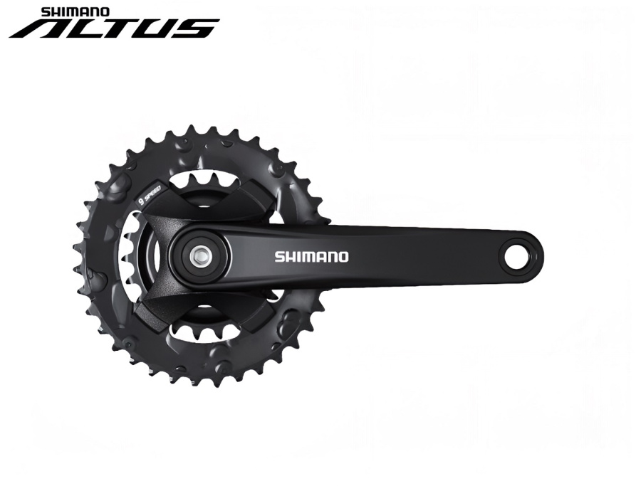Комплект шатунов (система) 170 мм, SHIMANO FC-MT101-2 ALTUS, 36х22T, SQR 9/16"  (черный, AFCMT1012C62XL)