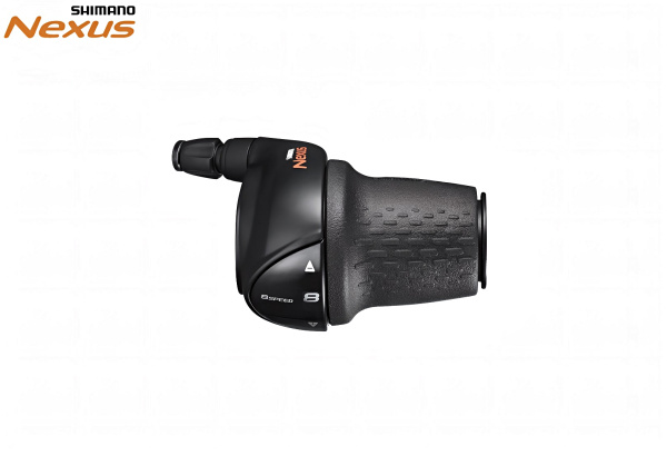 Рукоятка переключения передач (Revoshift), правая, SHIMANO NEXUS, 8 скор., SL-C6000-8, 22,2 мм,  длина троса 1850 мм (ASLC60008L185L)