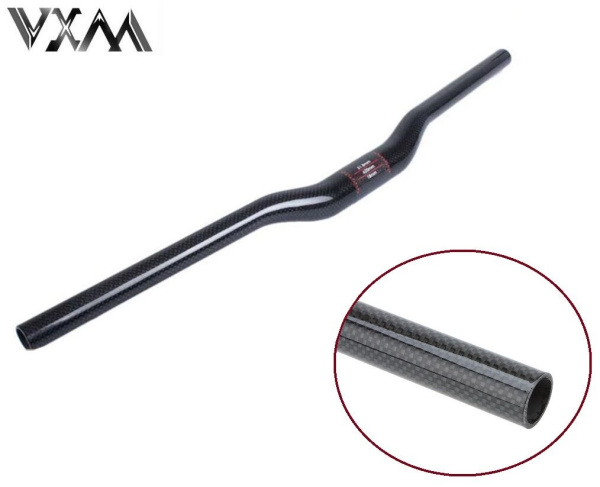 Руль MTB карбоновый, дл. 700 мм, Ø 22,2 мм, посадка Ø 31,8 мм, подъём 18 мм, VXM Carbon Design (черный матовый, FHAVXMCRB700)