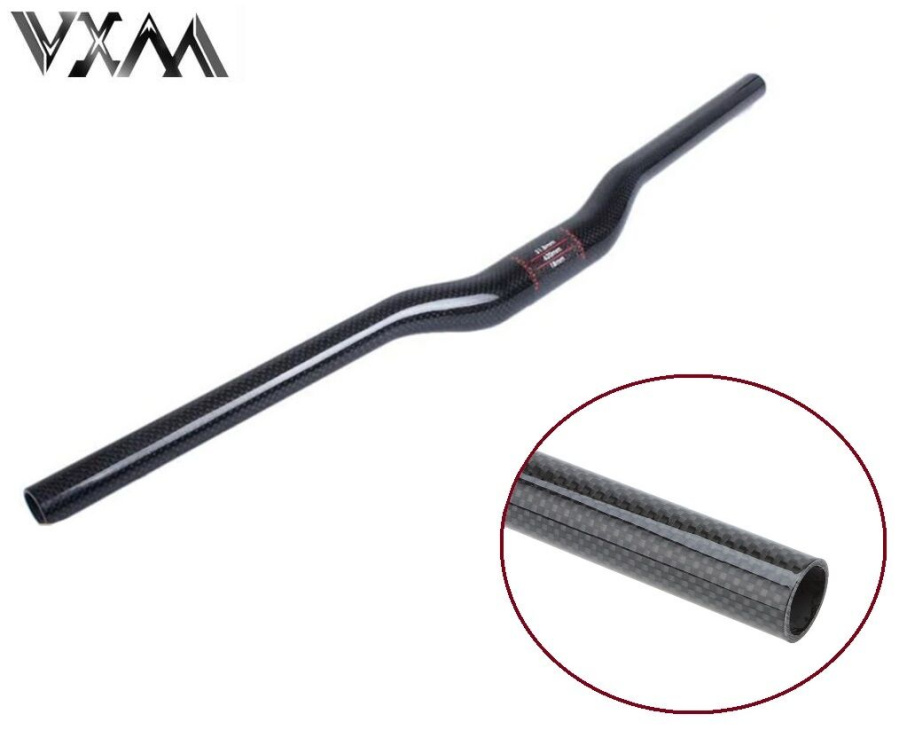 Руль MTB карбоновый, дл. 700 мм, Ø 22,2 мм, посадка Ø 31,8 мм, подъём 18 мм, VXM Carbon Design (черный матовый, FHAVXMCRB700)