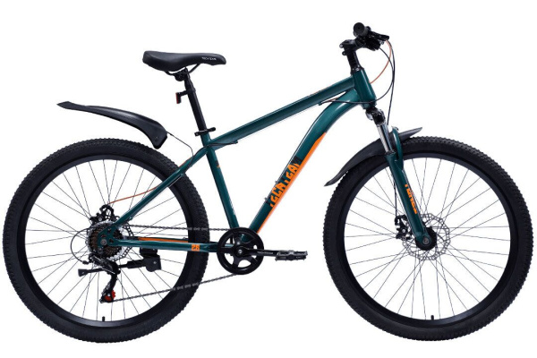Велосипед TECH TEAM TENET 26 disc (26" 7 ск. рост 14") зеленый (NN007691)