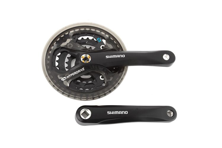 Комплект шатунов (Система), SHIMANO, ACERA, M361, SQR (квадрат), 170 мм, 42х32х22T (черный, CCW310000326)