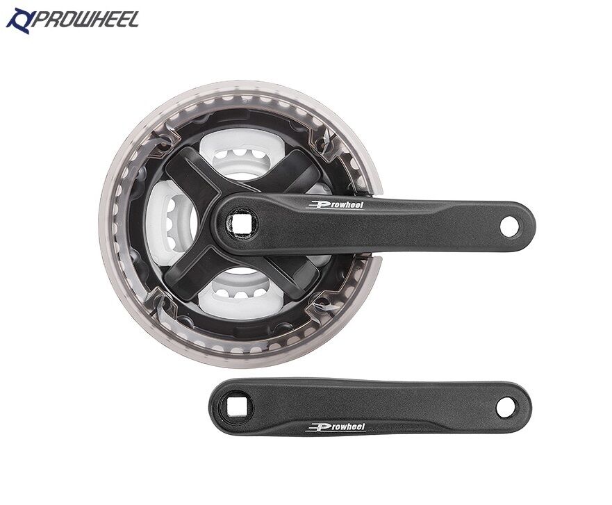 Комплект шатунов (система) PROWHEEL, алюминиевые шатуны 175 мм, SQR, 9/16, 42х34х24T, TA-CN68 (черный, УТ00024059)