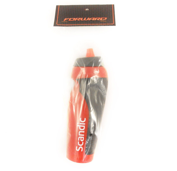 Бутылочка велосипедиста, изогнутая 750 мл (красно-черный, F750red-black)