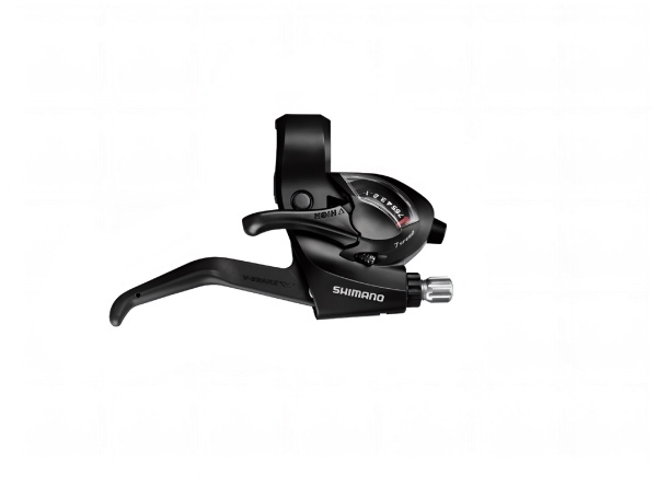 Рукоятка переключения передач правая SHIMANO TOURNEY ST-EF41-7R, комбинированная, 7 ск., 22,2 мм (черный, ASTEF41R7AL)