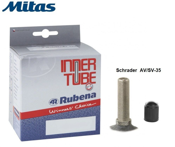 Камера 26x1,50/2,125 бутил, авто ниппель AV-35 мм, Classic Rubena, MITAS