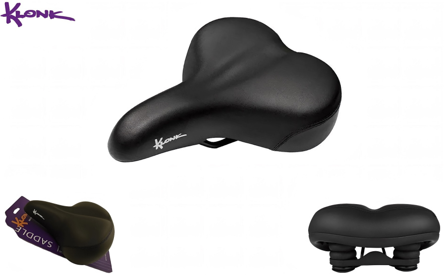 Седло KLONK, COMFORT Series, 256x195 мм, Elastomer, KLK-18007, Black