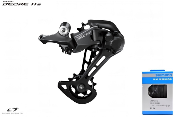 Переключатель задний SHIMANO DEORE RD-M5100, 11 скор., крепление (на болт) под петух, SHADOW RD+, SGS, инд. упаковка (IRDM5100SGS)
