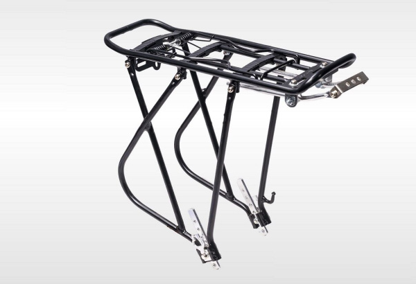 Багажник задний, алюминиевый, регулируемый, 24-29", V-brake., максимальная грузоподъемность до 25кг, HS-H042