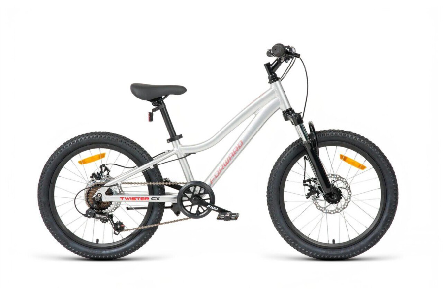 Велосипед FORWARD TWISTER CX 20 (20" рост. 10") 2026, серебристый, SPRT26F0087