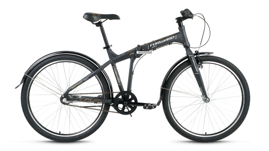 Велосипед FORWARD TRACER 3.0 (26" 3 ск. рост 17" скл.) 2016-2017 (серый мат., RBKW7R263004)