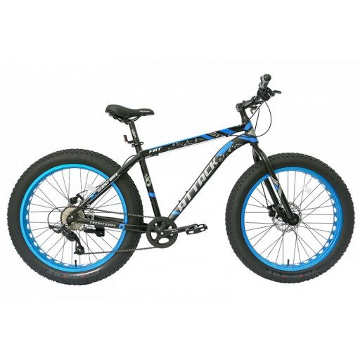 Велосипед TECH TEAM ATTACK (Fat Bike 26", 8 ск., рост 19") (синий, TTAttack2619BLU)