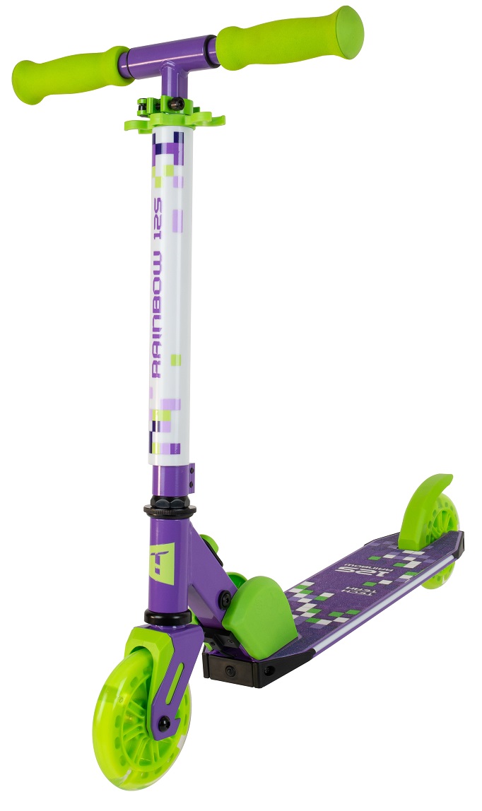 Самокат Tech Team Rainbow 125 purple/green (1/4, NN013792)