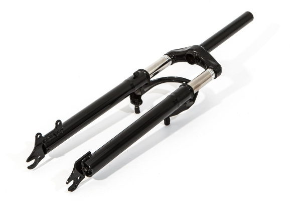 Вилка 29" амортизационная KMS, 1-1/8" (28,6), стальная, безрезьбовая, V-Brake/DISK Brake, ход 80 мм, шток 200 мм (черный, F3192664-11)