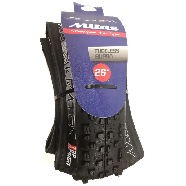 Покрышка 26x2,25 KRATOS TD Tubeless Supra LIQUIDE SEALANT Mitas (черный, 510952432052)