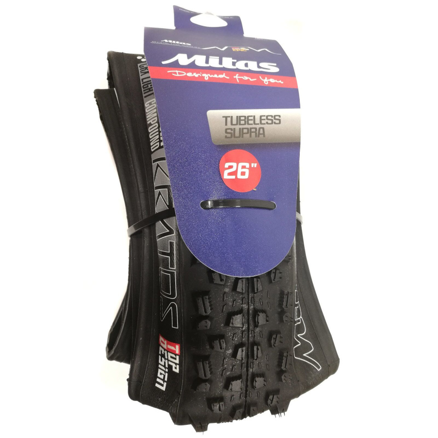 Покрышка 26x2,25 KRATOS TD Tubeless Supra LIQUIDE SEALANT Mitas (черный, 510952432052)