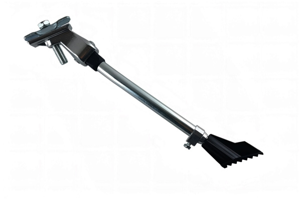 Подножка 20"-28" алюминиевая, центральное крепление, регулируемая, KS-05-SL (серебристый, УТ00030801)