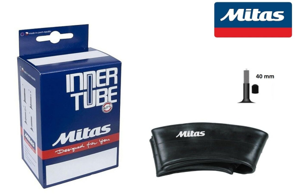 Камера 27,5x1,75/2,45 бутил, авто-ниппель A/V-40, (0,9 мм) Classic MITAS (510340170111)