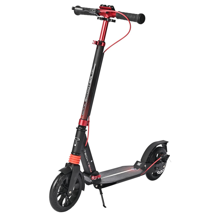 Самокат Tech Team City Scooter Disk Brake красный (1/2, NN007590)