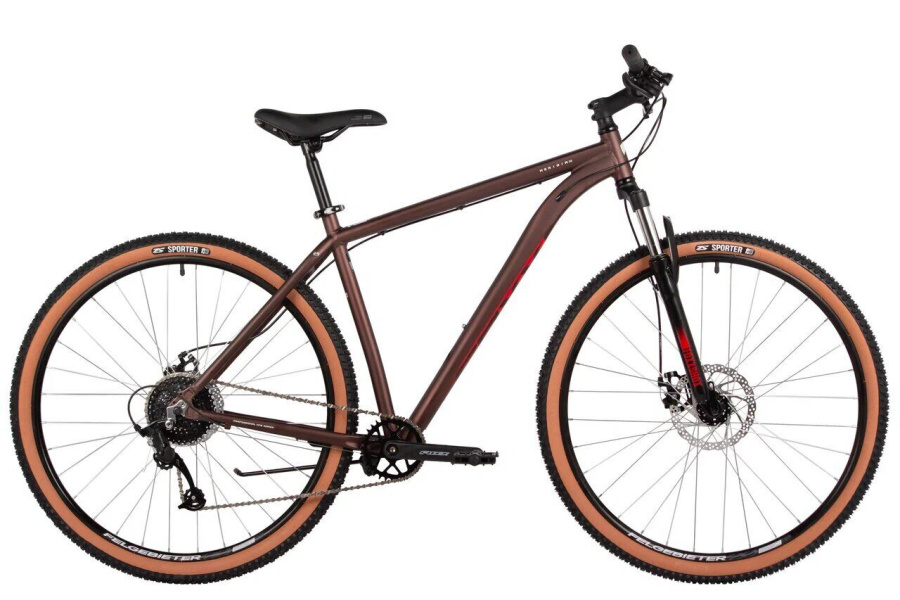 Велосипед FOXX 29" MERIDIAN коричневый, алюминий, размер 18 (29AHD.MERIDIAN.18BN56)
