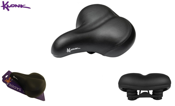 Седло KLONK, COMFORT Series, 244x207 мм, Elastomer, KLK-18006, Black