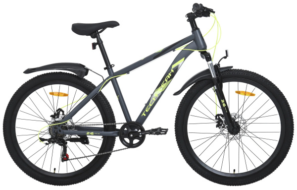 Велосипед TECH TEAM TENET 26 disc (26" 7 ск. рост 16") жёлтый (NN010407)