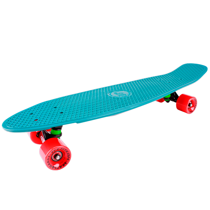 Скейтборд (пенниборд) Tech Team Classic 27" sea blue пластиковый (NN004175)