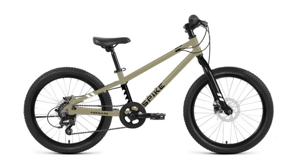 Велосипед FORWARD SPIKE CX 20 (20" рост. 10") 2026, серо-коричневый, SPRT26F0069