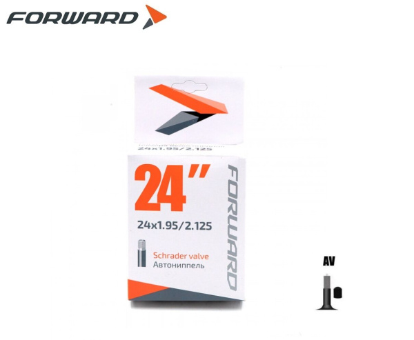 Камера 24x1,95/2,125 бутил, авто-ниппель, A/V, FORWARD, WANDA (VTU242NR192101)