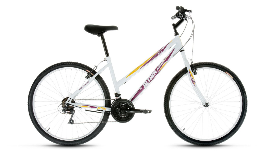 Велосипед ALTAIR MTB HT 26 1.0 Lady (26" 18 ск. рост 15") 2016-2017 (белый, RBKT77N6P004)