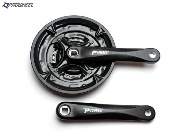 Комплект шатунов (система) PROWHEEL, алюминиевые шатуны 170 мм, SQR, 9/16, 42х34х24T, MA-AC43-170 (черный, УТ00025931)