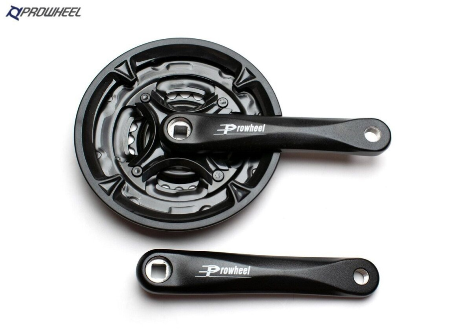 Комплект шатунов (система) PROWHEEL, алюминиевые шатуны 170 мм, SQR, 9/16, 42х34х24T, MA-AC43-170 (черный, УТ00025931)