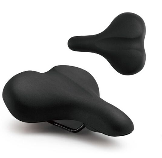 Седло комфорт, 258х214mm, ELASTOMER, KS-9040 (черный, 4650064230453)
