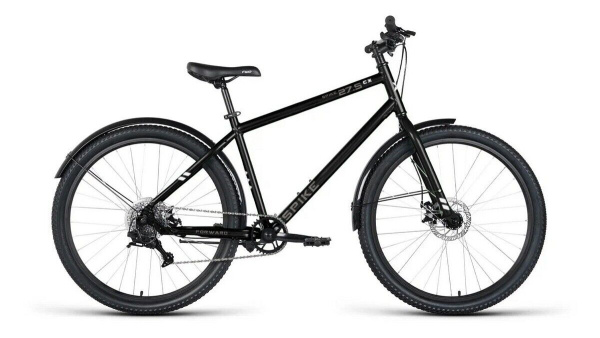 Велосипед FORWARD SPIKE CX 27,5 (27,5" 8 ск. рост. 18") 2026, чёрный, SPRT26F0079