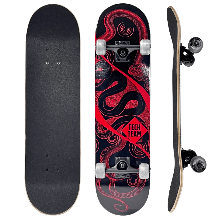 Скейтборд Tech Team Bad Boy 31x8", красный, NN014142
