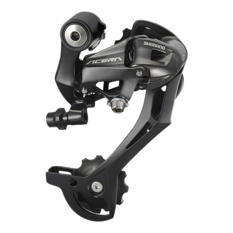 Переключатель задний, M390, ACERA, 9 ск., под петух, SHIMANO (черный, CRD209000063)