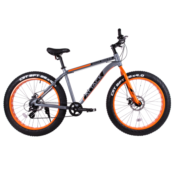 TECH TEAM ATTACK 26 disk (Fat Bike 26", 8 ск., рост 19") (оранжевый, NN012249)