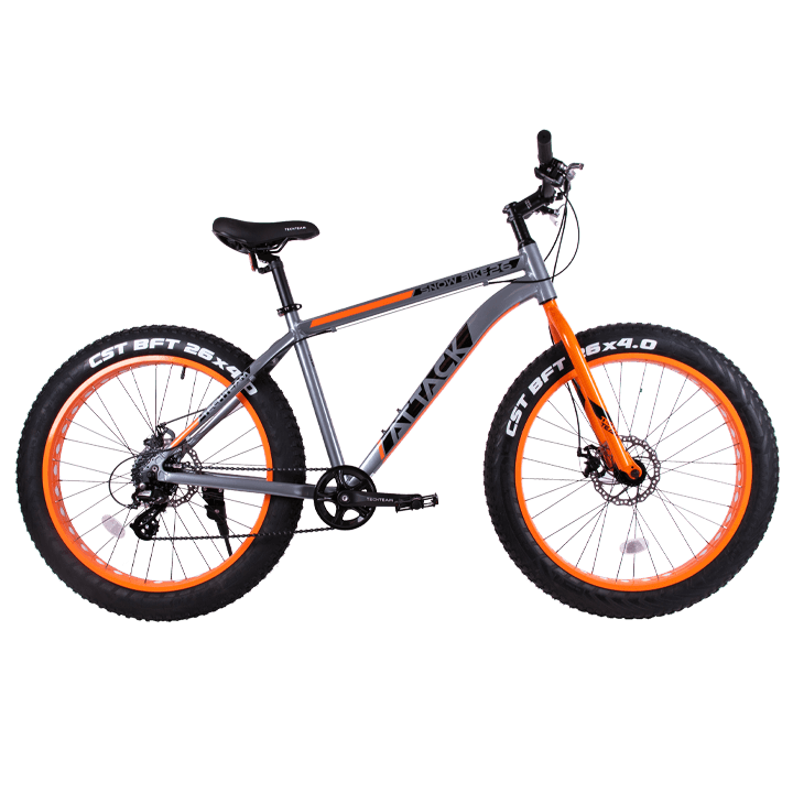 TECH TEAM ATTACK 26 disk (Fat Bike 26", 8 ск., рост 19") (оранжевый, NN012249)