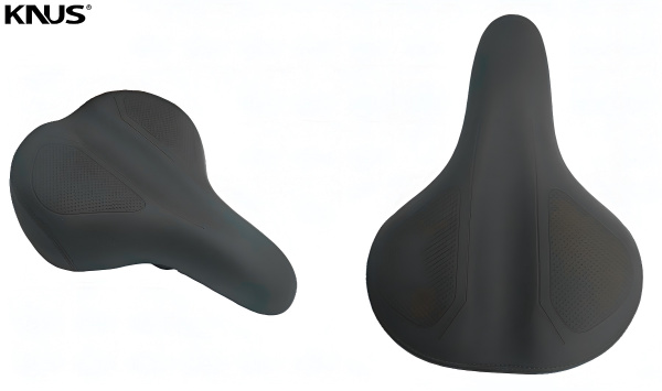 Седло KNUS, COMFORT Series, KS-7200, 270х200 мм, эластомерные пружины (черный, УТ00028295)
