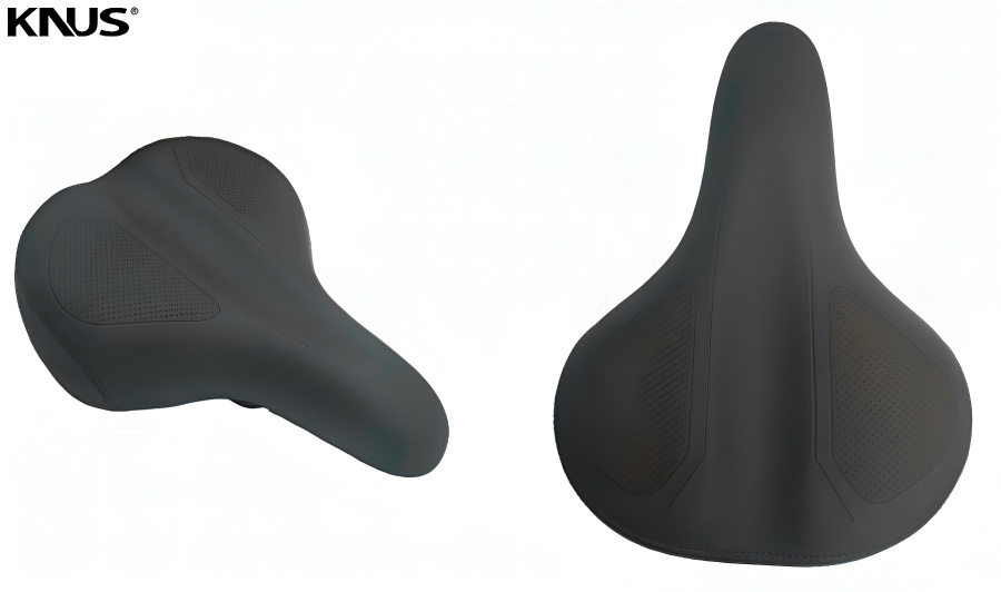 Седло KNUS, COMFORT Series, KS-7200, 270х200 мм, эластомерные пружины (черный, УТ00028295)