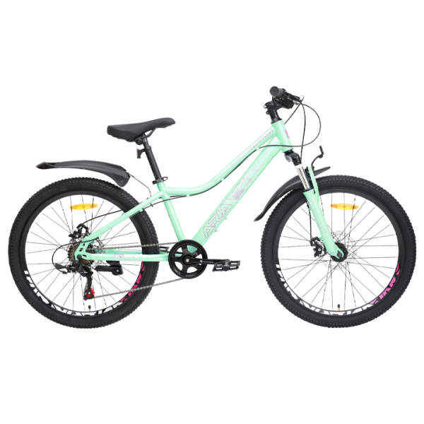 Велосипед TECH TEAM ARIA 24 disc (24" 7 ск. рост 13") бирюзовый (NN013518)