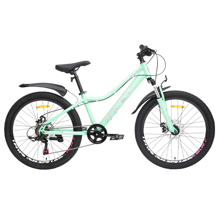 Велосипед TECH TEAM ARIA 24 disc (24" 7 ск. рост 13") бирюзовый (NN013518)