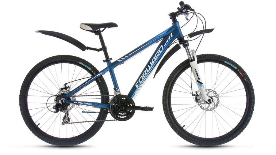 Велосипед FORWARD TORONTO 2.0 disc (26" 21 ск. рост 14") 2016-2017 (синий мат., RBKW7M66Q054)